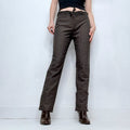 straight leg brown pinstripe Cop Copine trousers