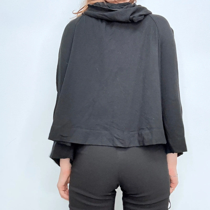 Cop Copine black flared hooded jacket