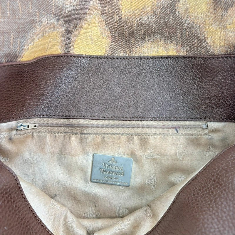 Vivienne Westwood tapestry crossbody oversized bag