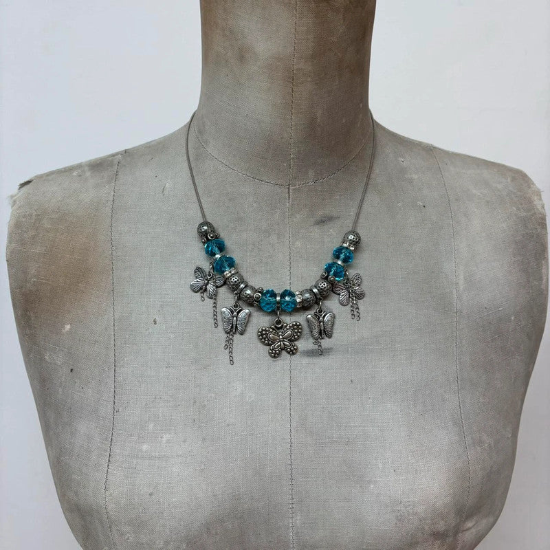 Butterfly charm necklace