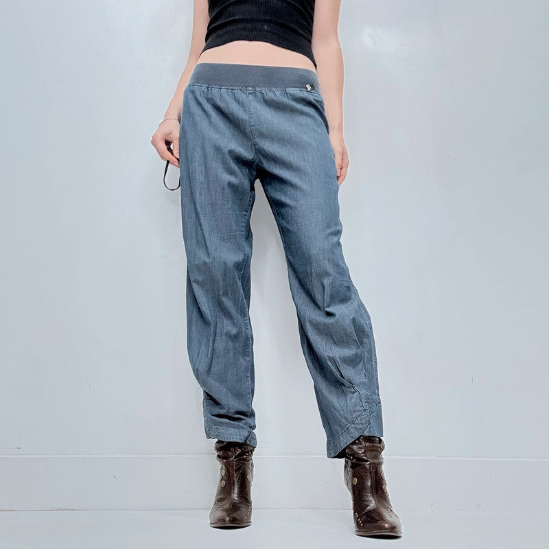 blue structured pleated Cop Copine structured trousers