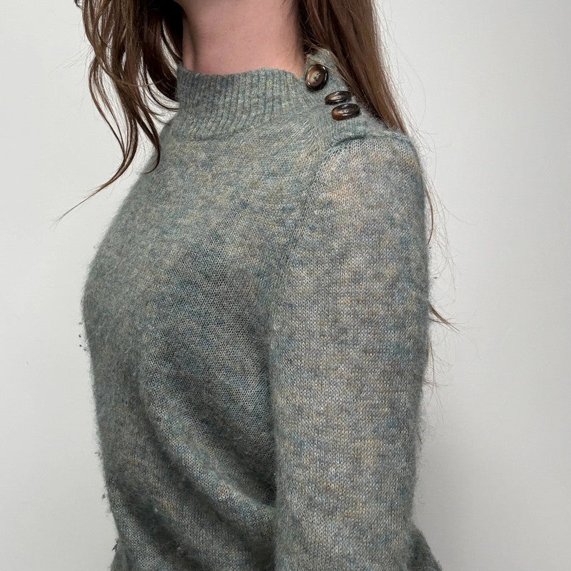 mohair knitted slouchy jumper
