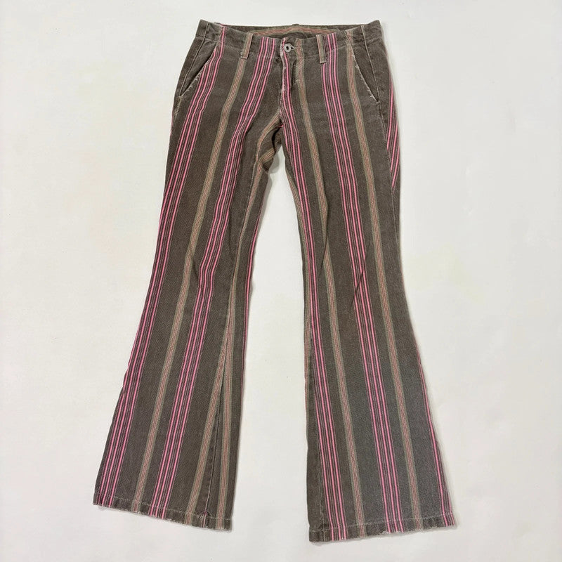 Diesel pinstripe flared jeans