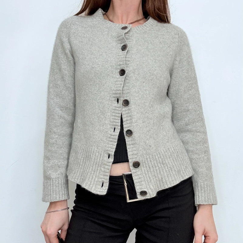 grey cashmere cardigan