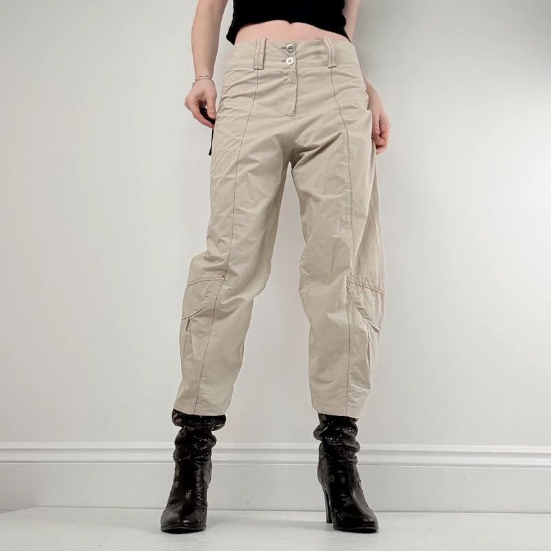 structured cropped capri trousers