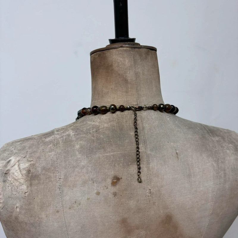 beaded layer summer necklace