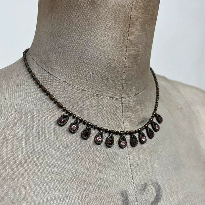 Gem chandelier necklace