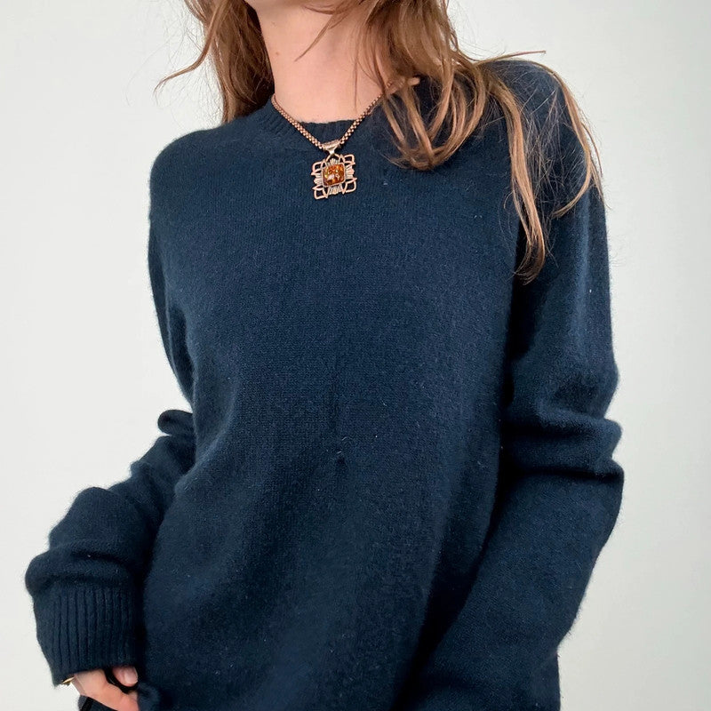 navy agnes b cashmere knitted jumper