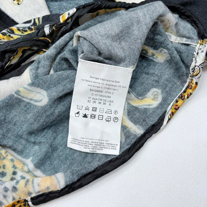 Roberto Cavalli knitted leopard print cardigan