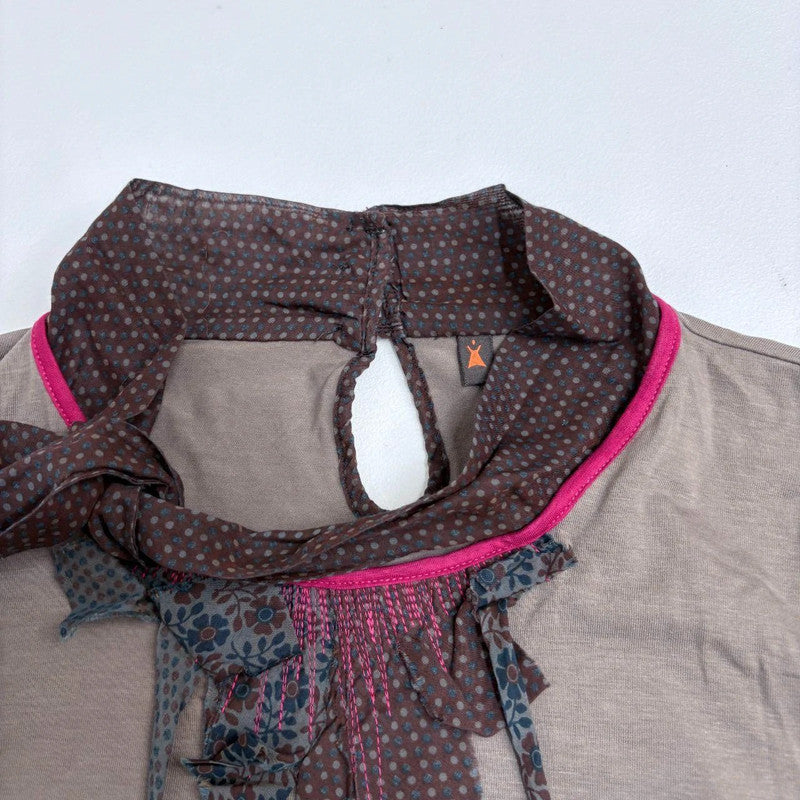 cop copine jersey flared top