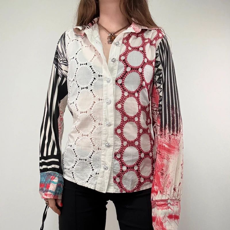 Save the Queen Embroidered Graphic printed Shirt