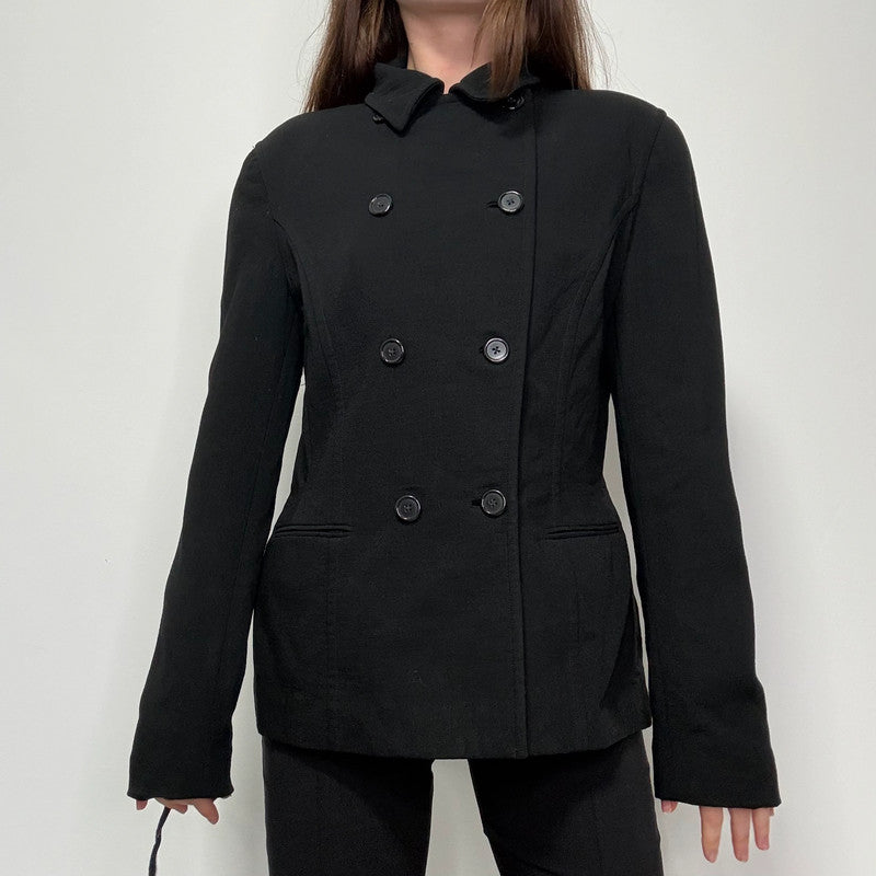 Black Ralph Lauren purple label silk and wool jacket