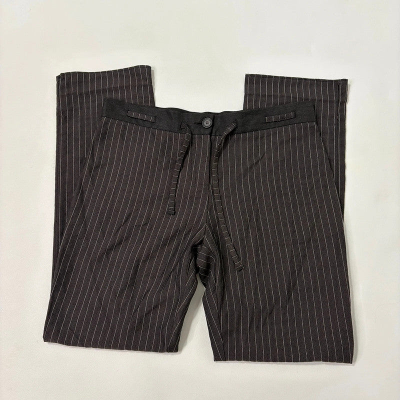 straight leg brown pinstripe Cop Copine trousers