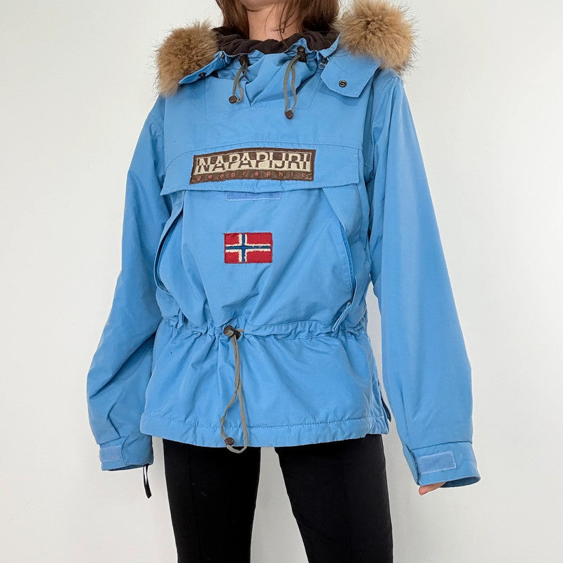 Vintage 90s napapijri geographic Skidoo jacket