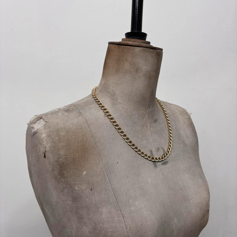 gold metal chain necklace