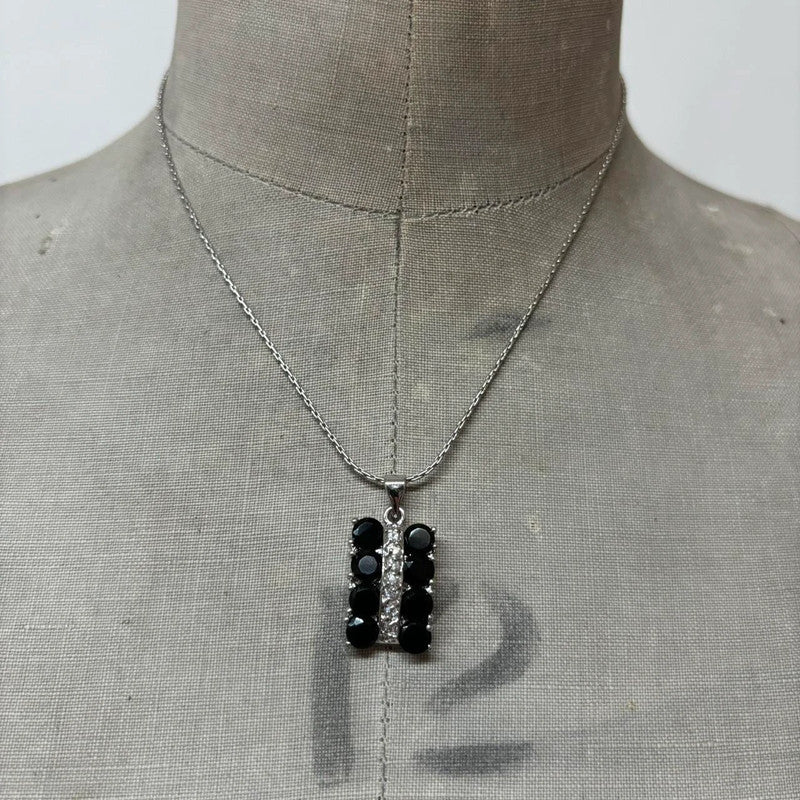 coquette gemstone diamante necklace