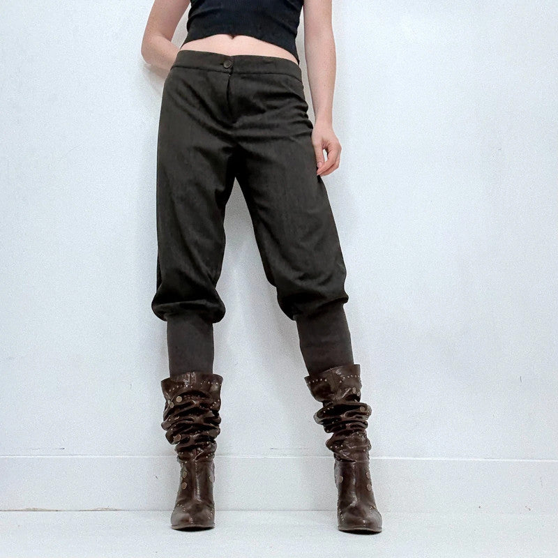 Cop Copine grey barrel leg archival pants