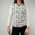 White Graphic printed Polo Shirt