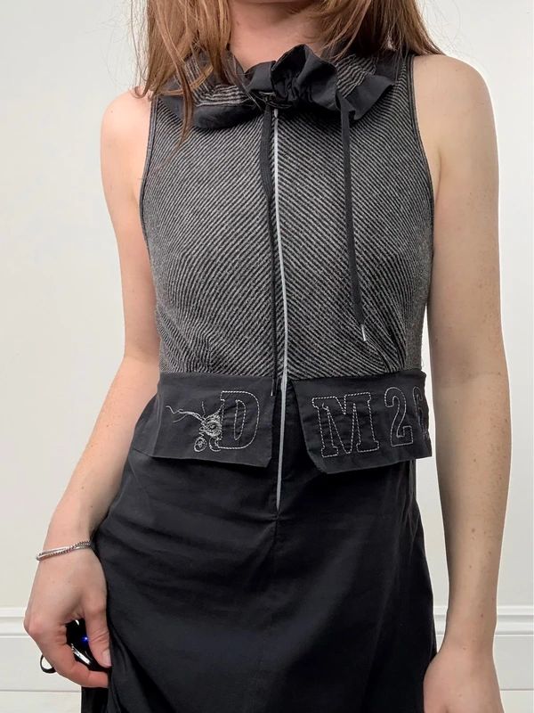 black grunge capri jumpsuit all in one