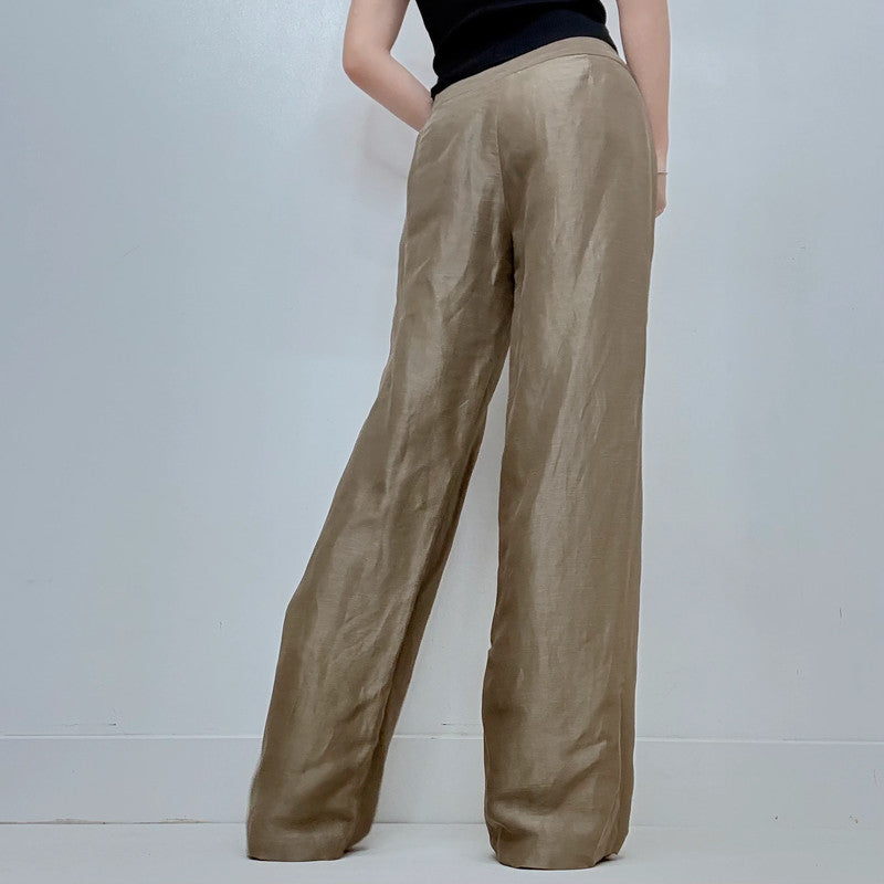 wide leg flared trousers