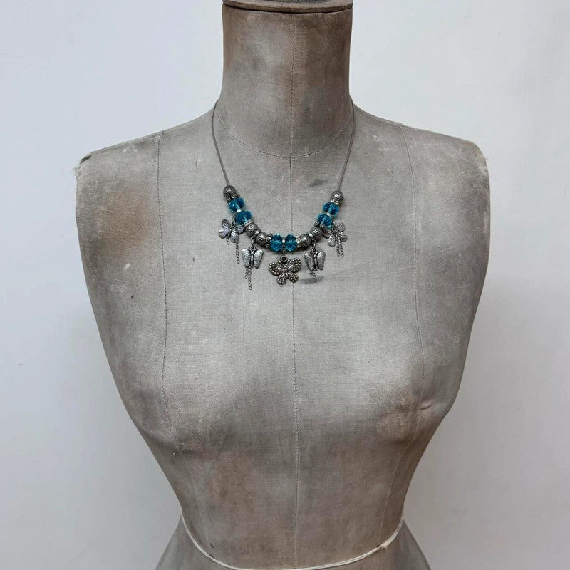 Butterfly charm necklace