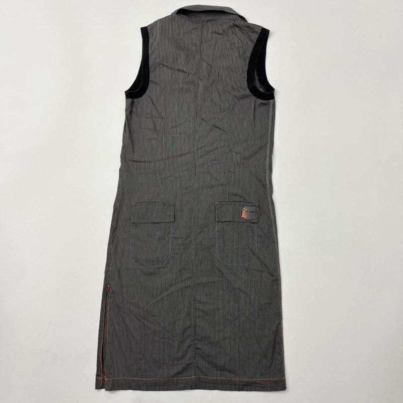cop copine pinstripe maxi dress