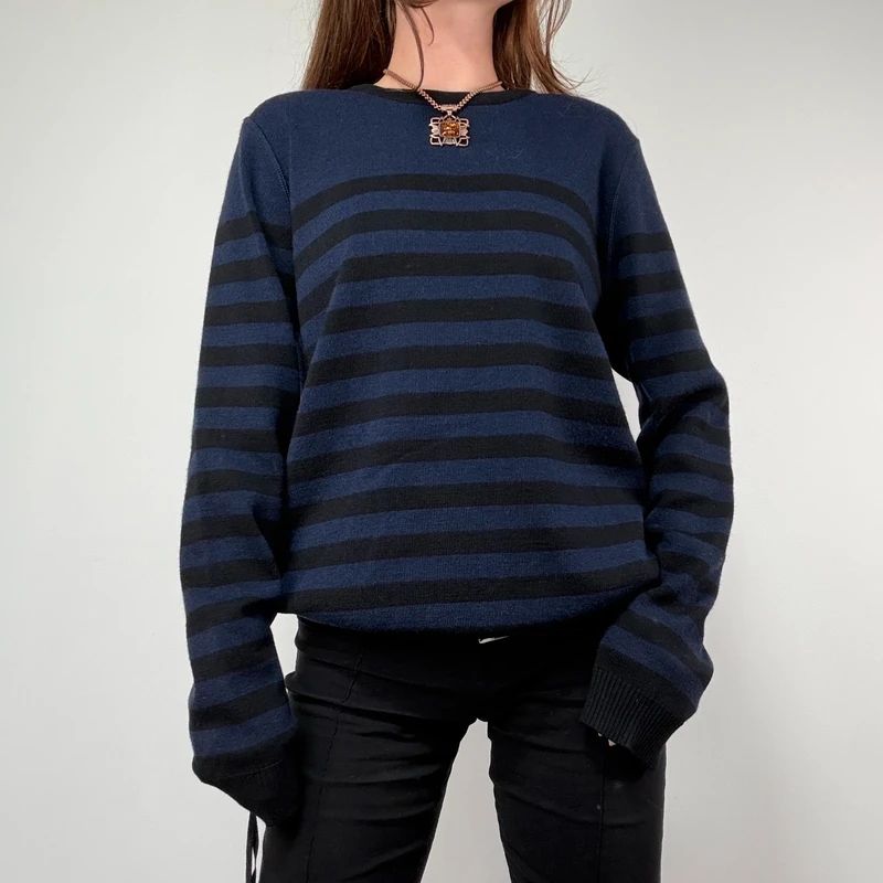 Ami Paris Striped Wool Jumper
