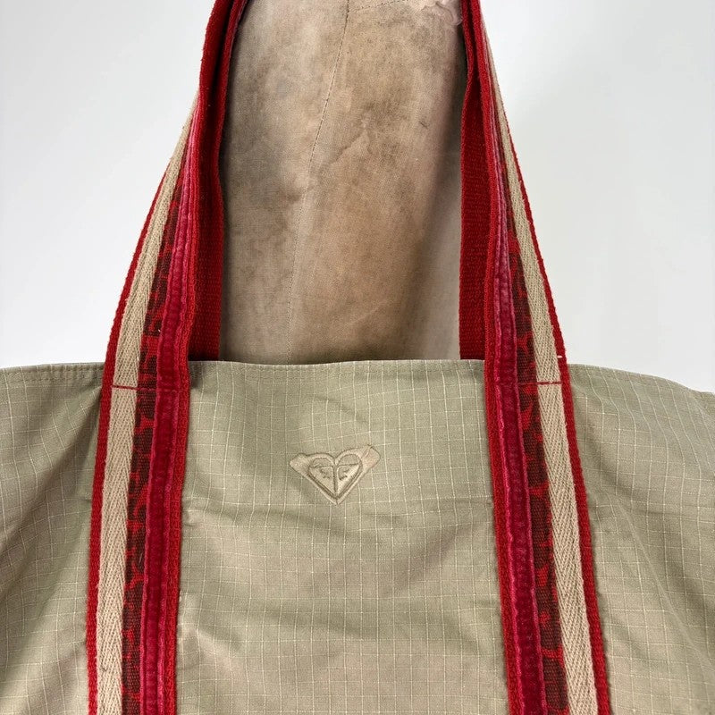 Khaki canvas utility bag