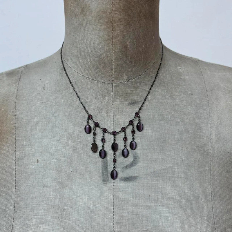 metal chandelier chain necklace
