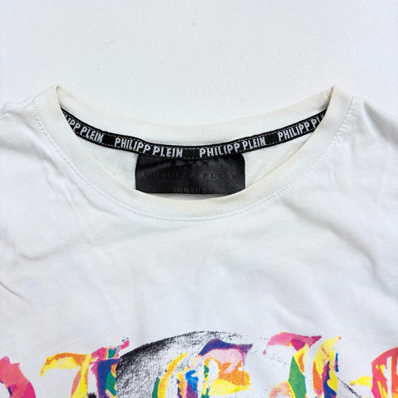 Philipp Plein graphic white short sleeve t-shirt