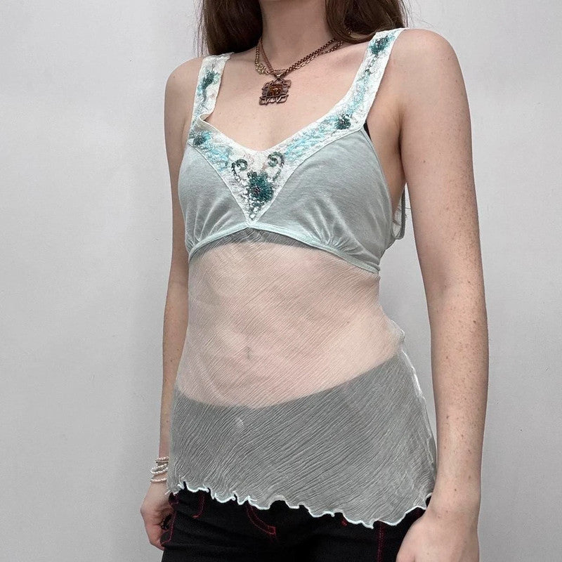sheer silk floaty fairy vest