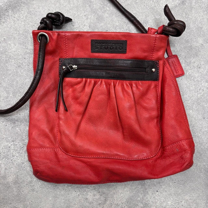 red leather crossbody bag