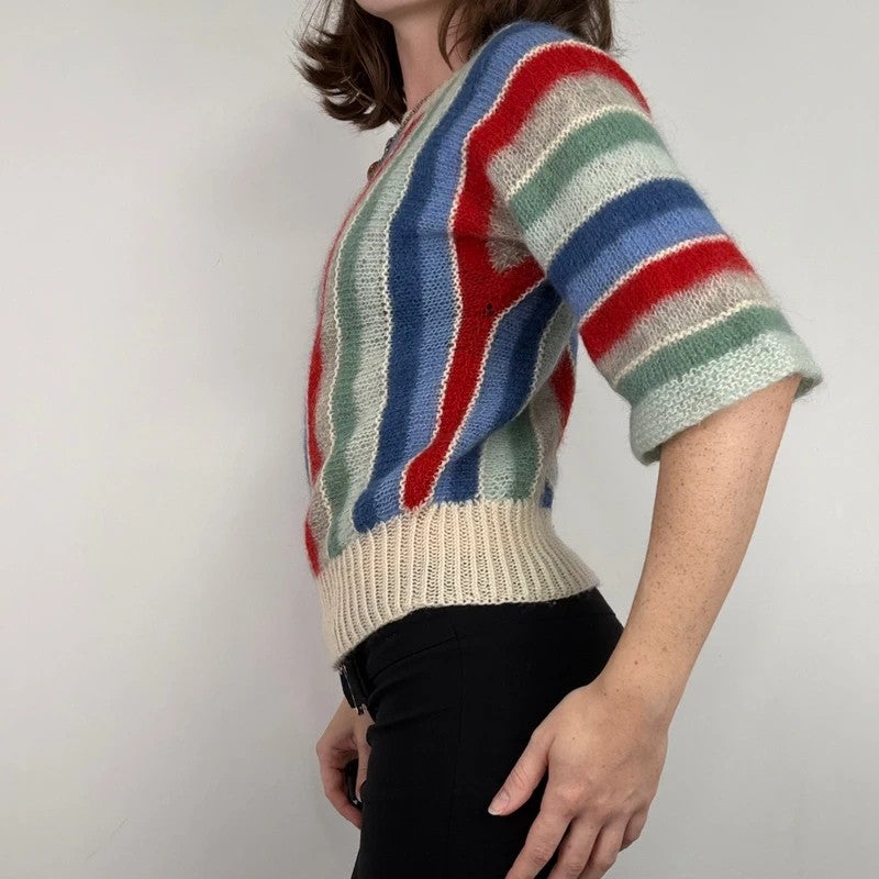 vintage 70s mohair flared jumper