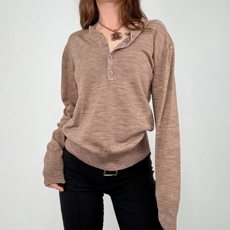 Paul Smith brown knit slouchy jumper