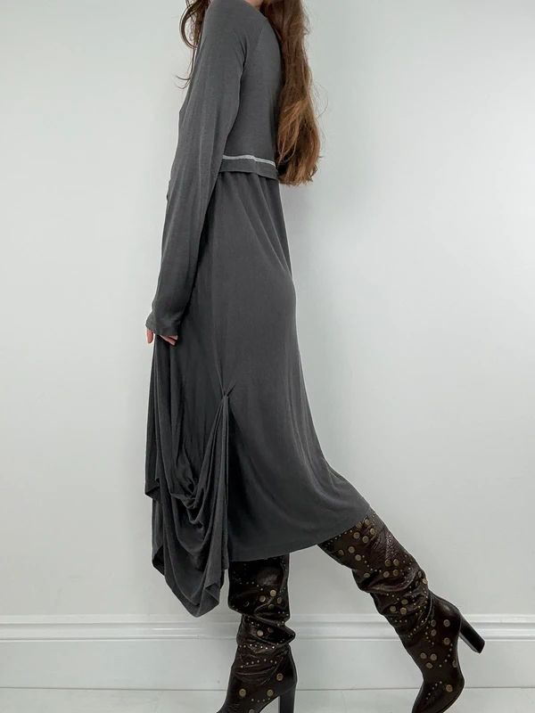 Draped layered Cop Copine maxi dress