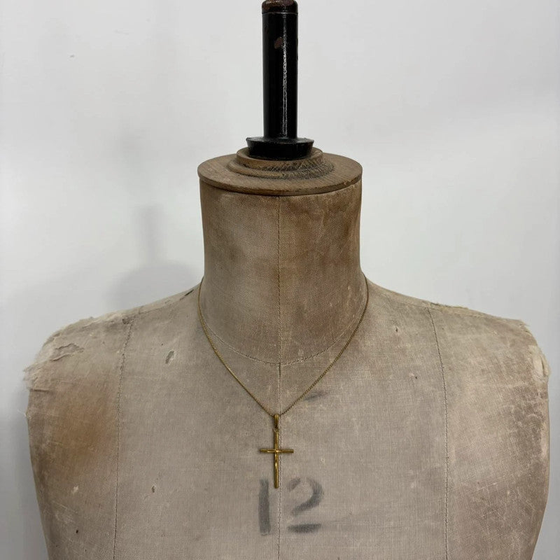 gold cross necklace