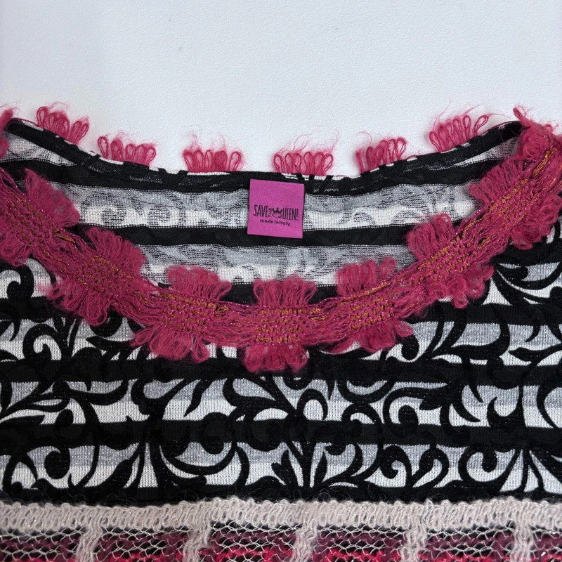graphic Save the queen knit printed jumper