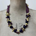Silk beaded fairy necklace