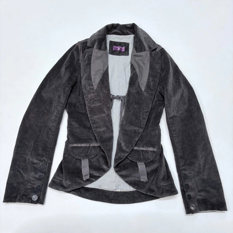 flared asymmetric military jacket