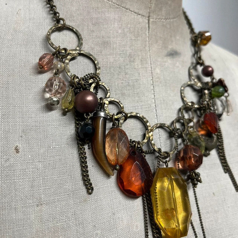 Charm bead hippie pendant
