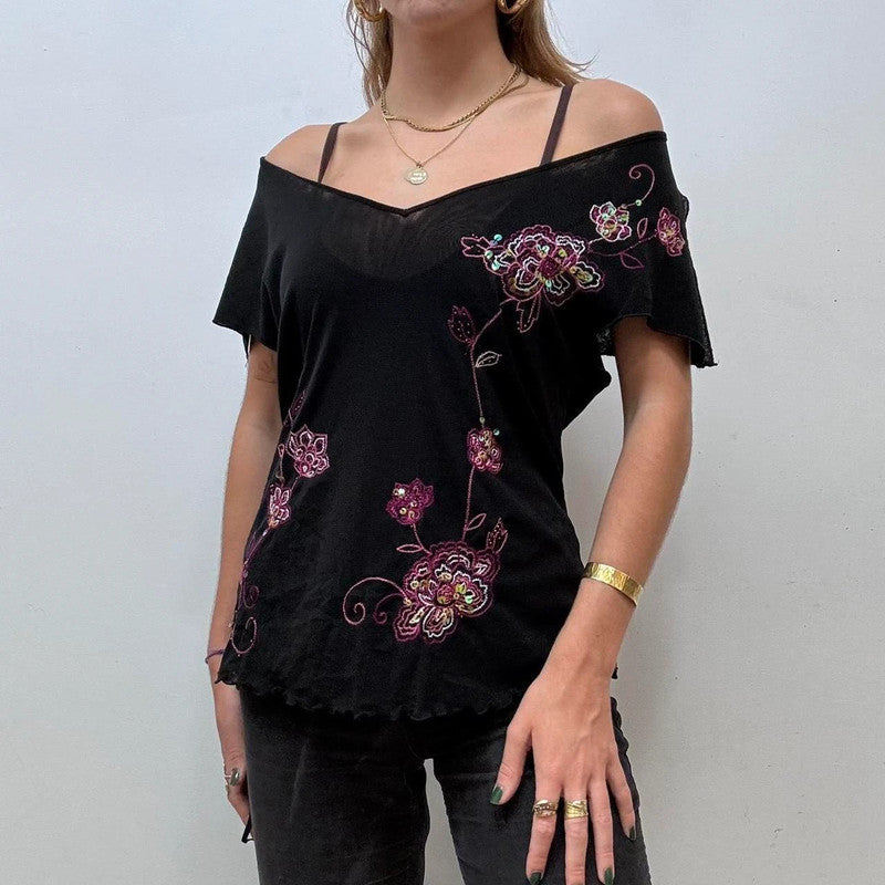 mesh butterfly Y2K fairy vest