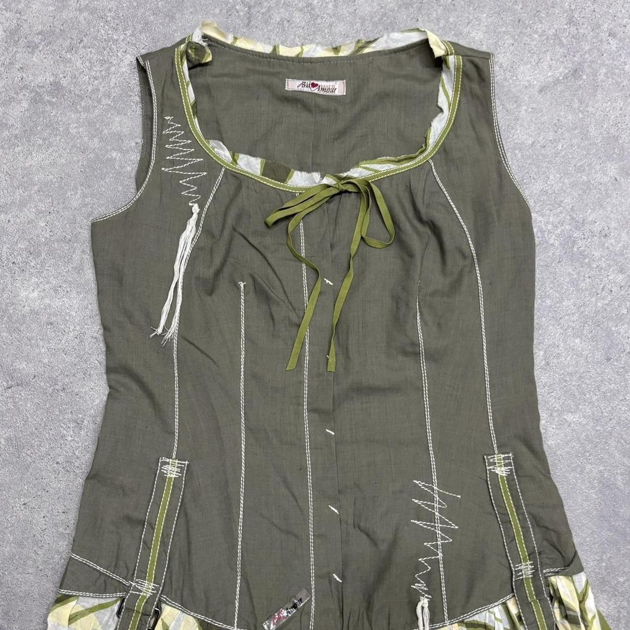 Vintage puff cargo dress