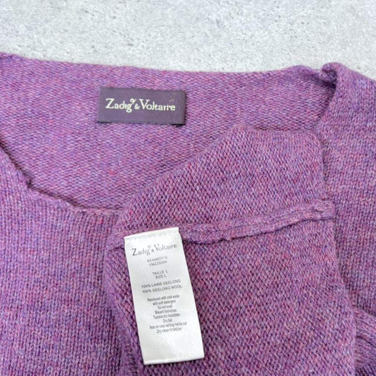 Oversized pink wool knitted Zadig &amp; Voltaire jumper