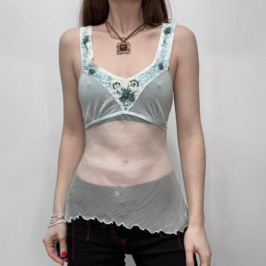 Sheer silk floaty fairy vest