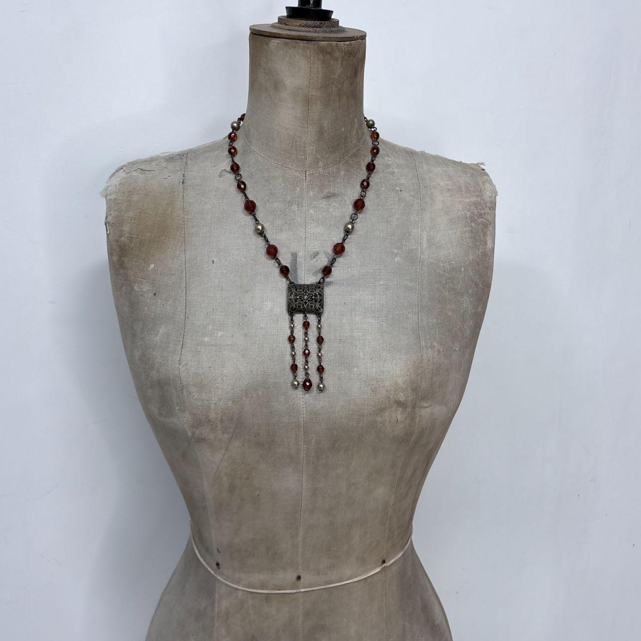 Boho hippie beaded necklace