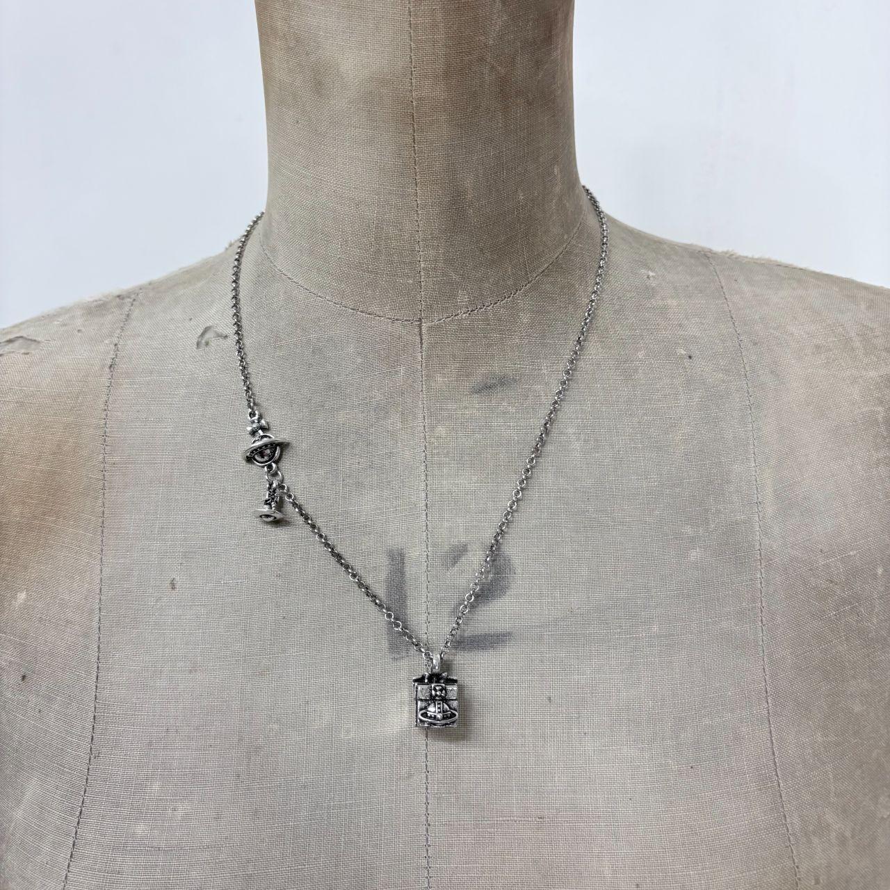Silver vivienne westwood 90s present necklace