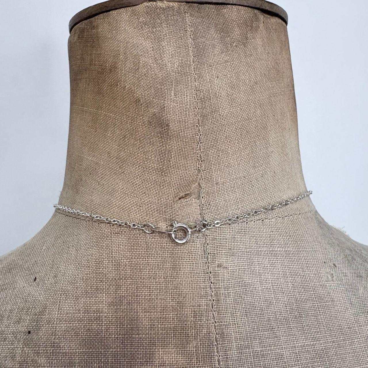 Silver charm necklace