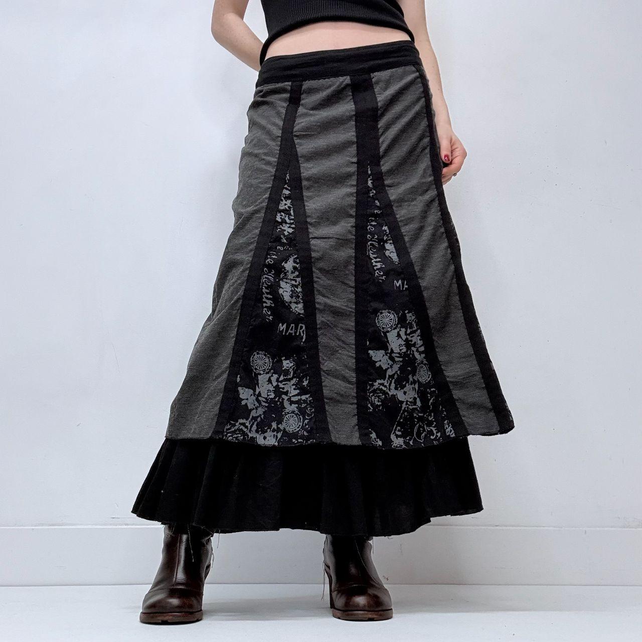 Gothic layered grunge skirt