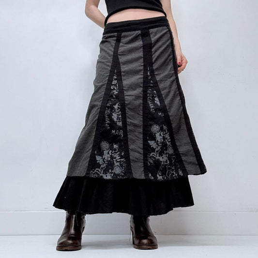 Gothic layered grunge skirt