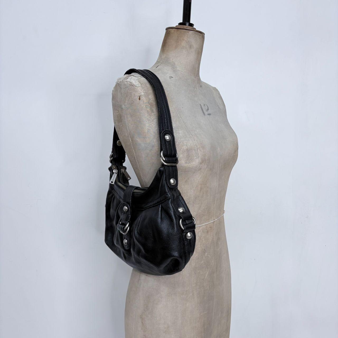 Black slouchy shoulder bag
